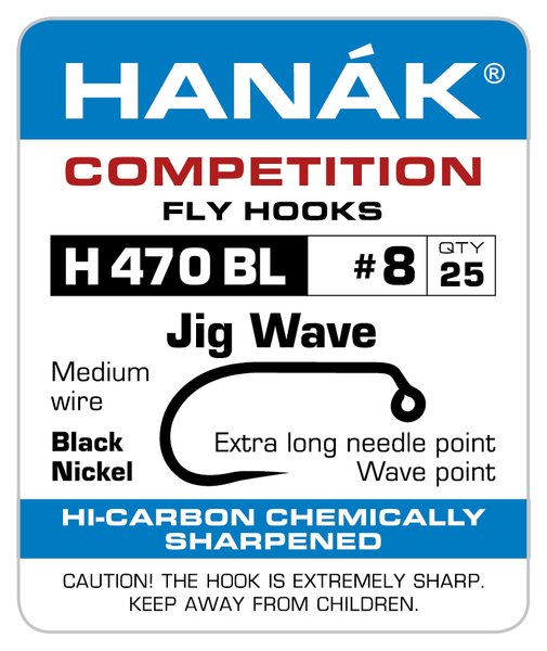 Hanak H 470 BL Wave Point Jig Hook